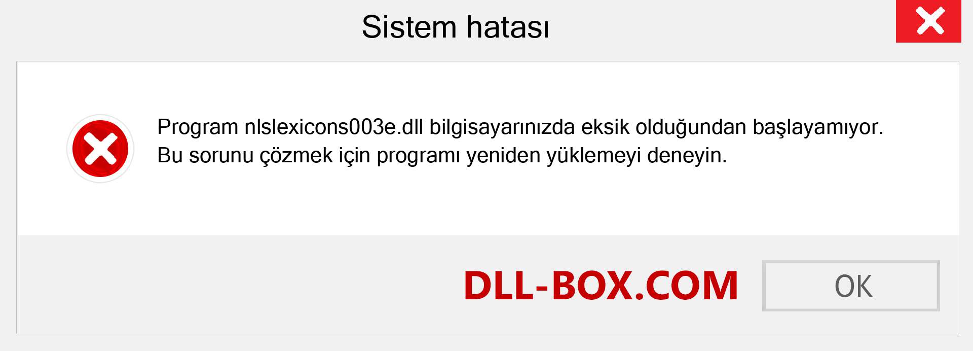 nlslexicons003e.dll dosyası eksik mi? Windows 7, 8, 10 için İndirin - Windows'ta nlslexicons003e dll Eksik Hatasını Düzeltin, fotoğraflar, resimler